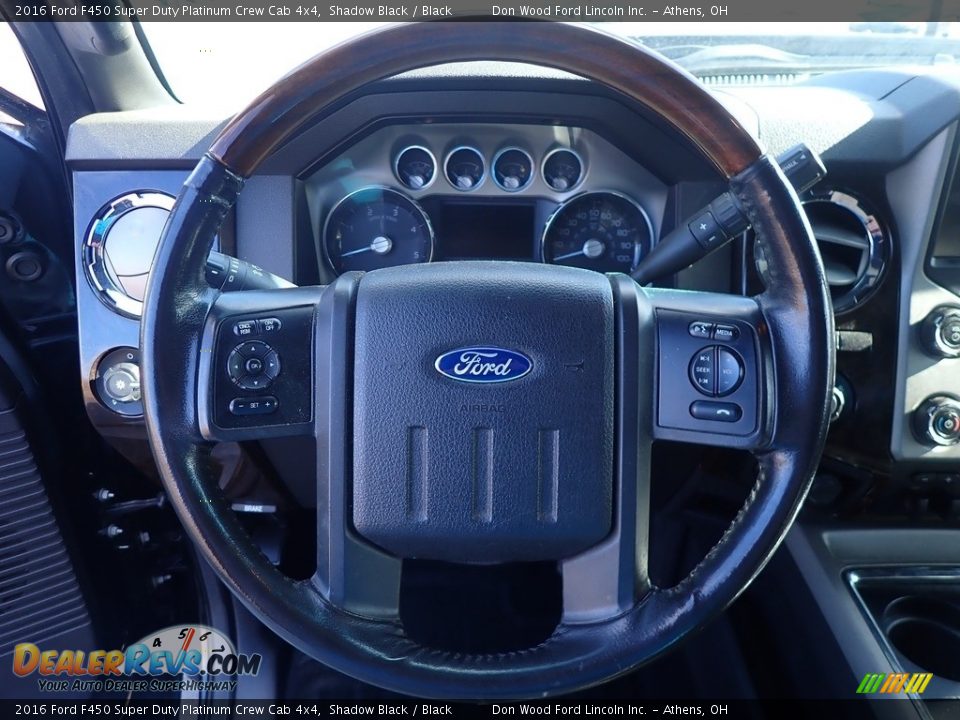 2016 Ford F450 Super Duty Platinum Crew Cab 4x4 Steering Wheel Photo #30