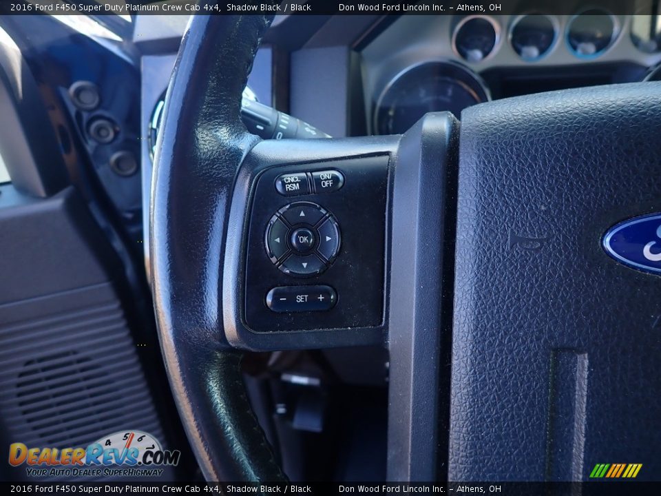 2016 Ford F450 Super Duty Platinum Crew Cab 4x4 Shadow Black / Black Photo #32