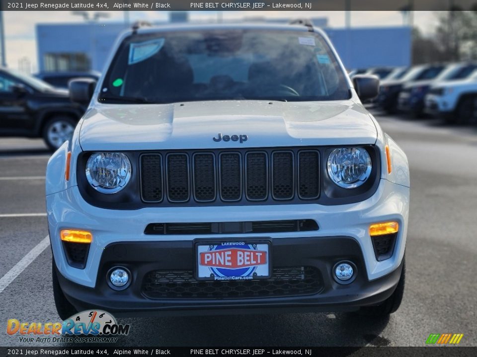 2021 Jeep Renegade Latitude 4x4 Alpine White / Black Photo #3