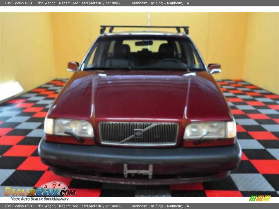 1995 Volvo 850 Turbo Wagon Regent Red Pearl Metallic / Off Black Photo #2