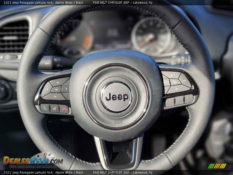 2021 Jeep Renegade Latitude 4x4 Alpine White / Black Photo #11