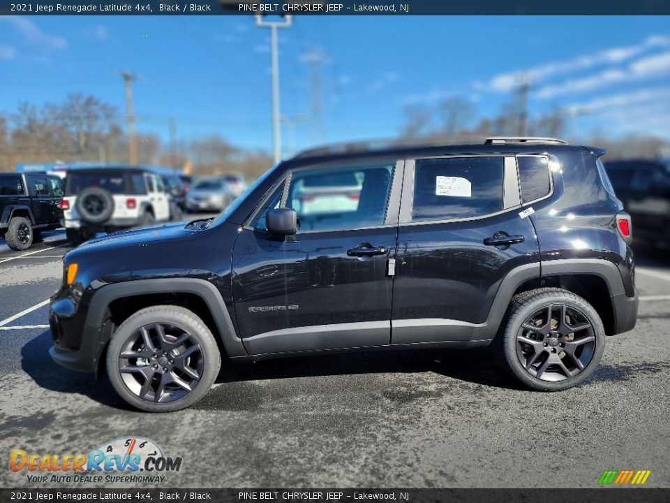 2021 Jeep Renegade Latitude 4x4 Black / Black Photo #4