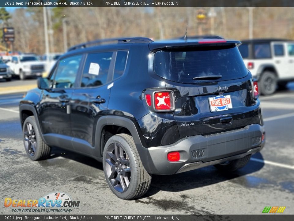 2021 Jeep Renegade Latitude 4x4 Black / Black Photo #6