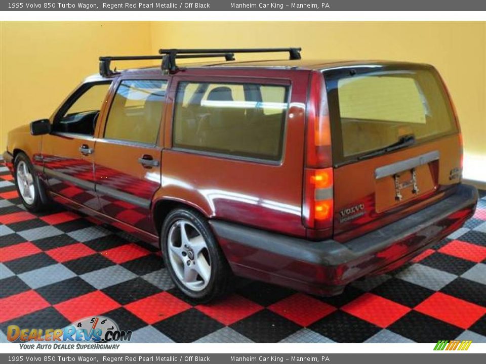 1995 Volvo 850 Turbo Wagon Regent Red Pearl Metallic / Off Black Photo #4