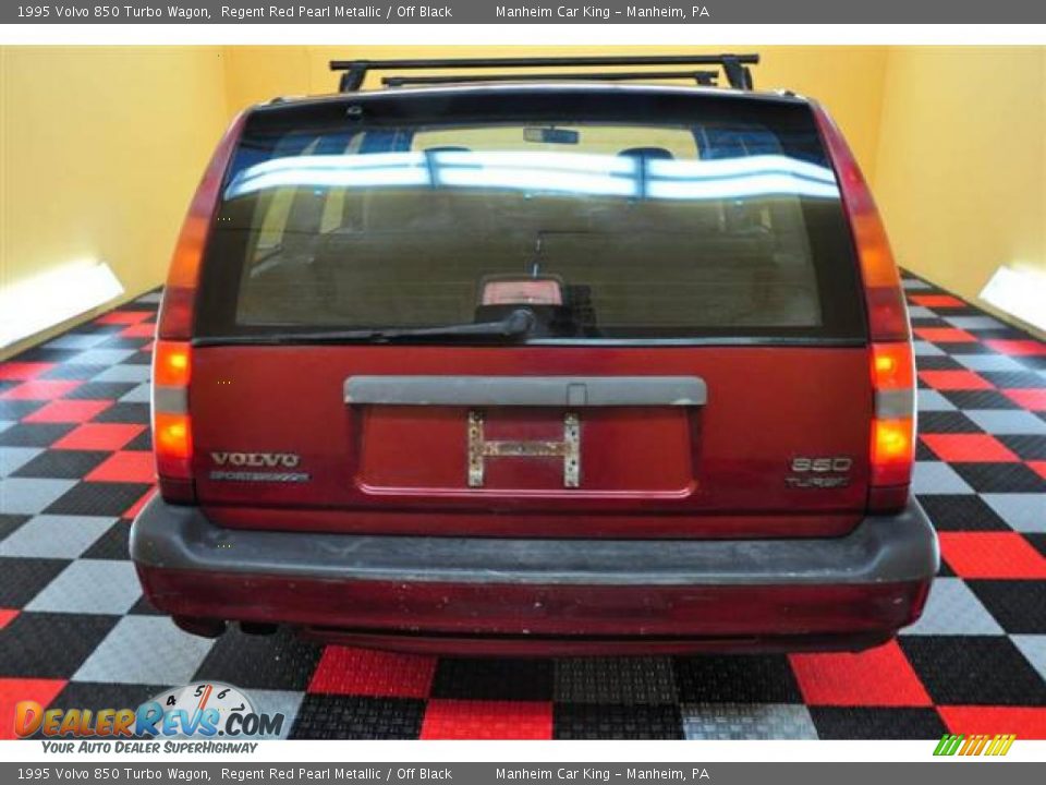 1995 Volvo 850 Turbo Wagon Regent Red Pearl Metallic / Off Black Photo #5