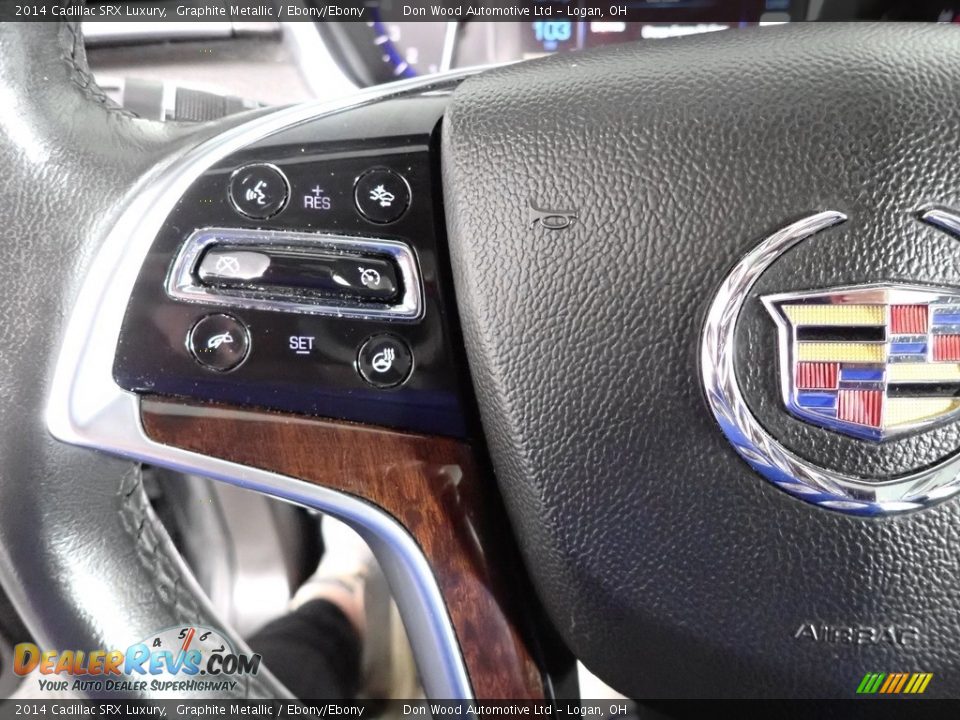 2014 Cadillac SRX Luxury Graphite Metallic / Ebony/Ebony Photo #22