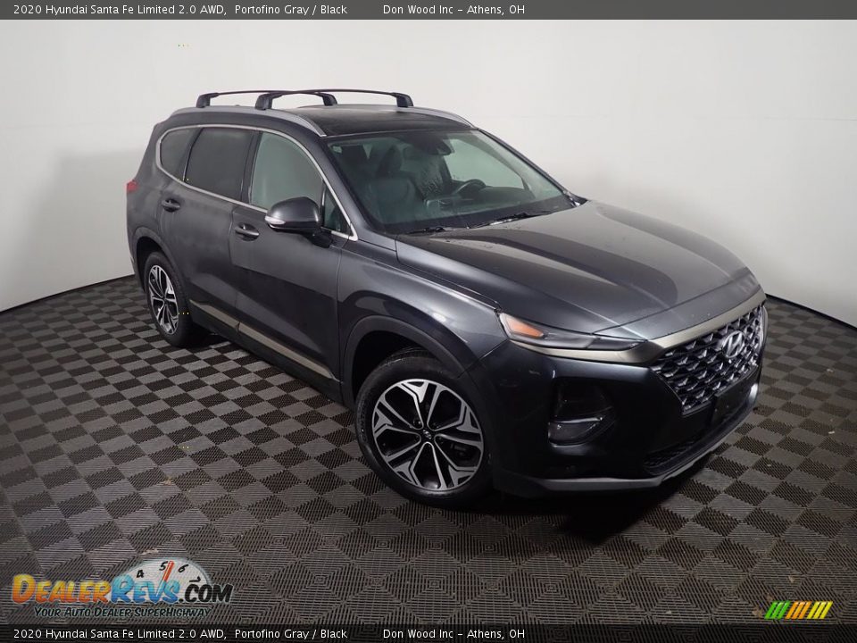 2020 Hyundai Santa Fe Limited 2.0 AWD Portofino Gray / Black Photo #4