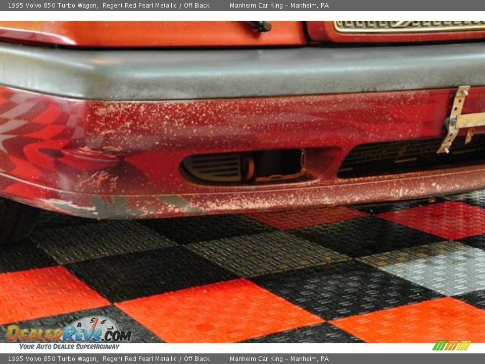 1995 Volvo 850 Turbo Wagon Regent Red Pearl Metallic / Off Black Photo #8