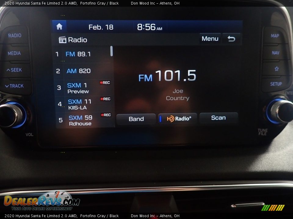 2020 Hyundai Santa Fe Limited 2.0 AWD Portofino Gray / Black Photo #28