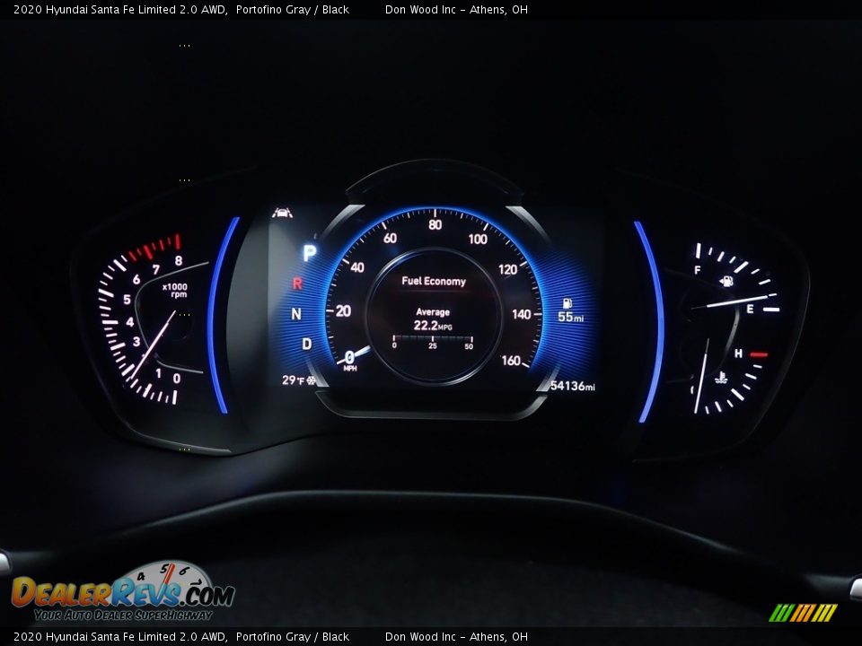 2020 Hyundai Santa Fe Limited 2.0 AWD Portofino Gray / Black Photo #30