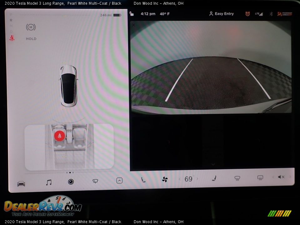 2020 Tesla Model 3 Long Range Pearl White Multi-Coat / Black Photo #4