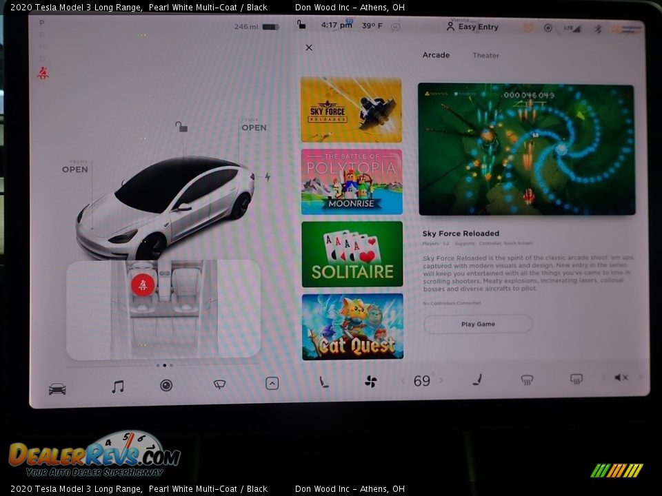 2020 Tesla Model 3 Long Range Pearl White Multi-Coat / Black Photo #5