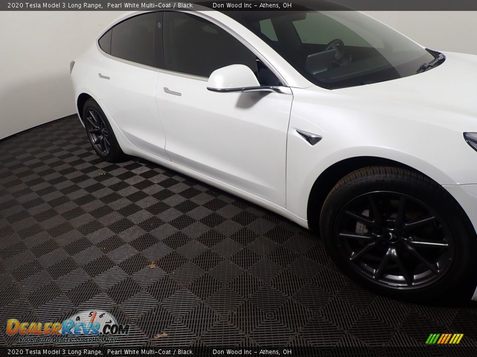 2020 Tesla Model 3 Long Range Pearl White Multi-Coat / Black Photo #8