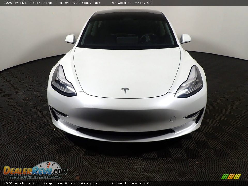 2020 Tesla Model 3 Long Range Pearl White Multi-Coat / Black Photo #9