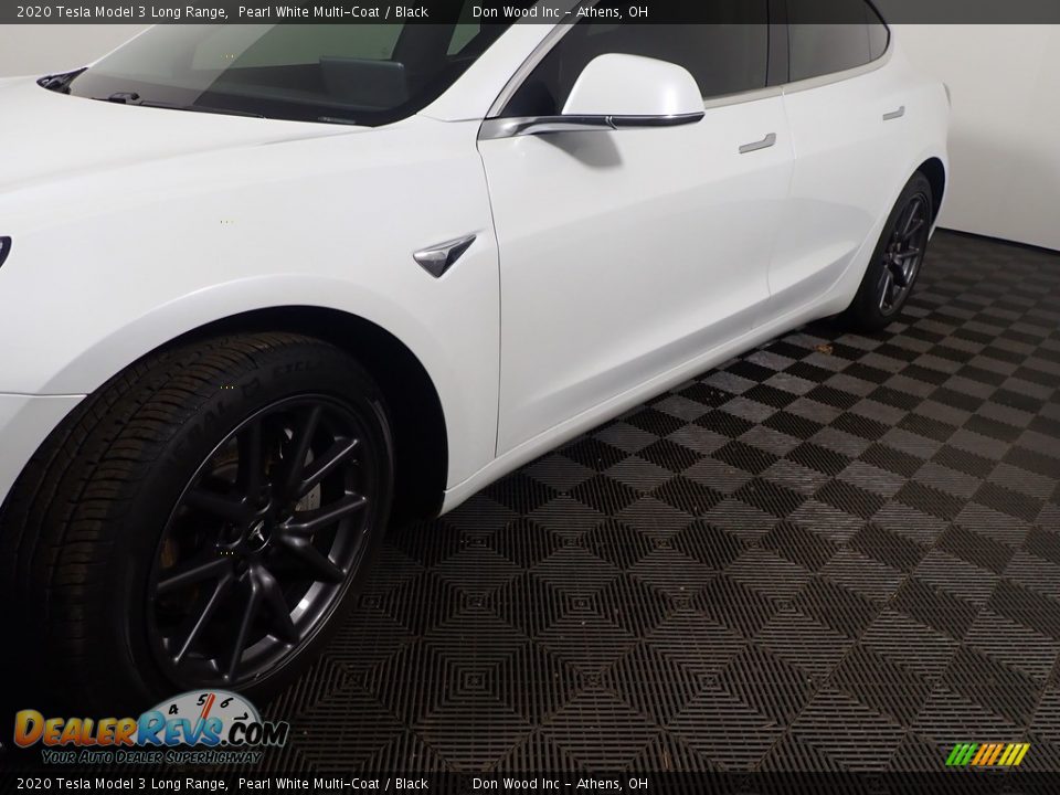 2020 Tesla Model 3 Long Range Pearl White Multi-Coat / Black Photo #14