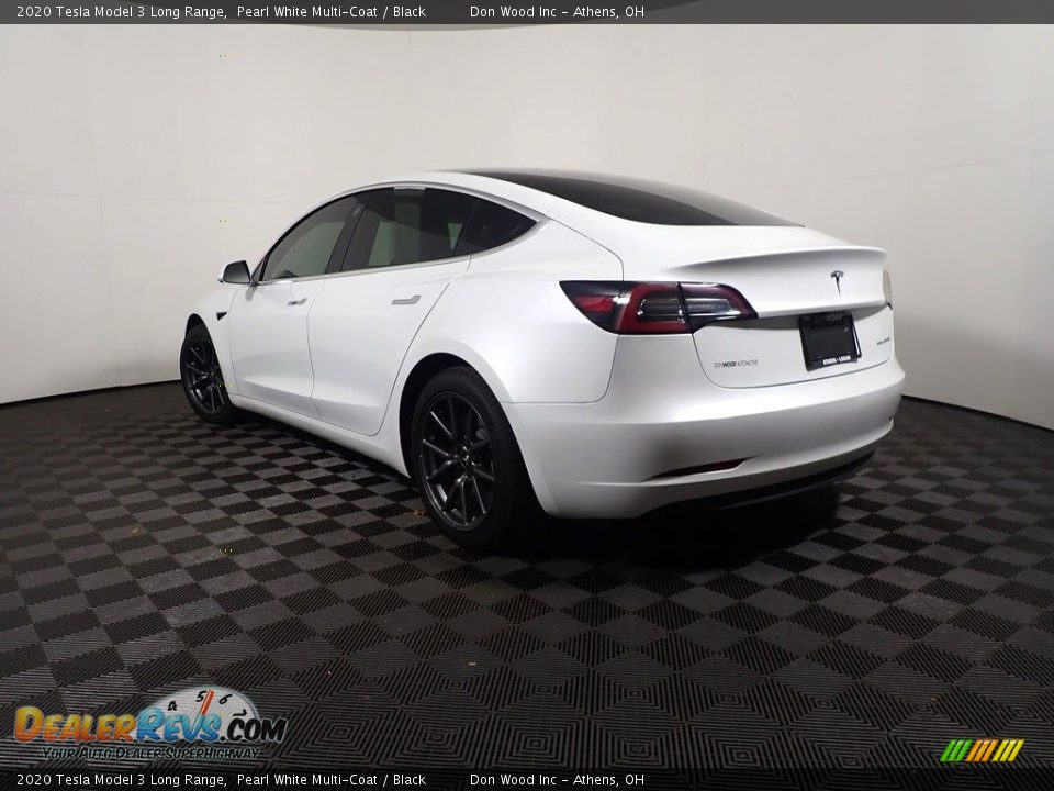 2020 Tesla Model 3 Long Range Pearl White Multi-Coat / Black Photo #15