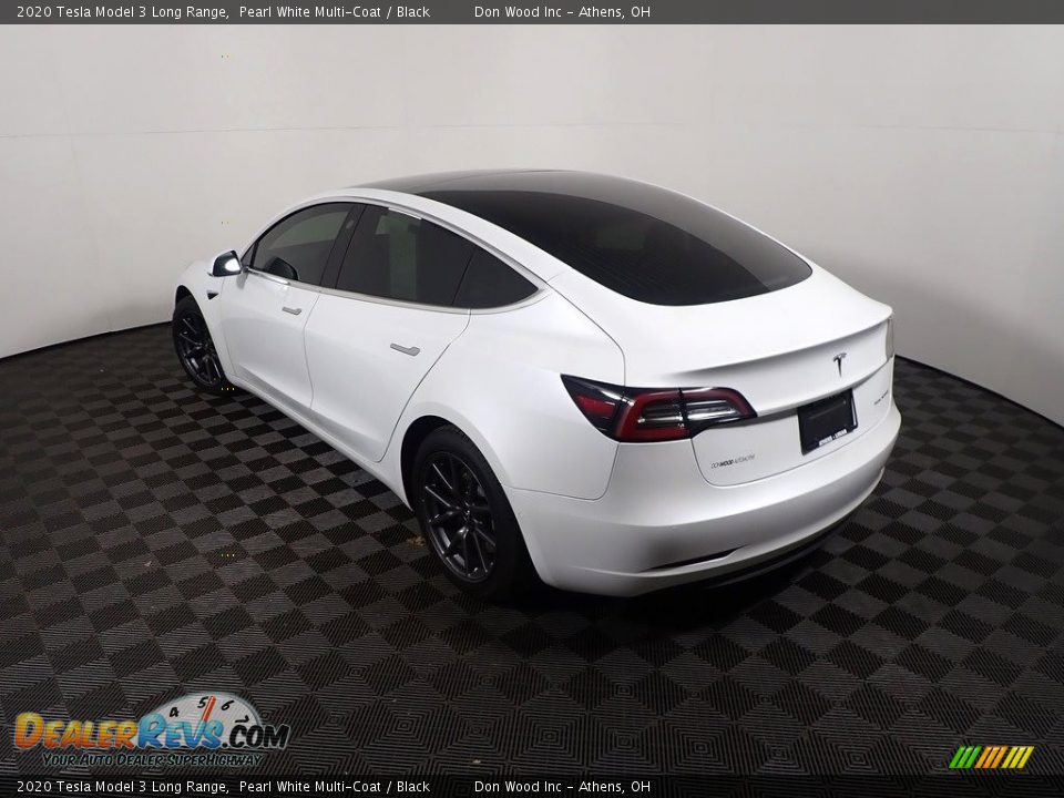 2020 Tesla Model 3 Long Range Pearl White Multi-Coat / Black Photo #16
