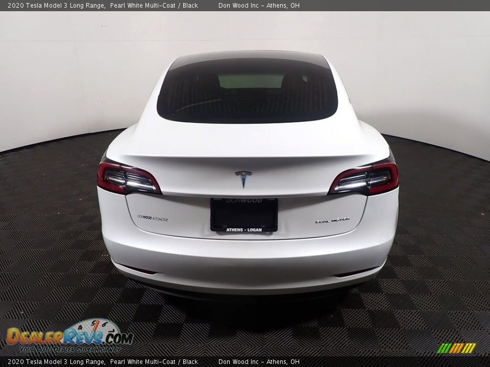 2020 Tesla Model 3 Long Range Pearl White Multi-Coat / Black Photo #17