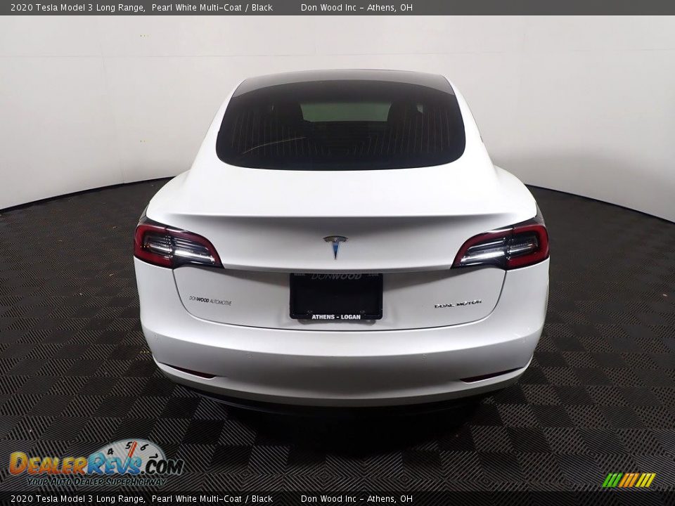 2020 Tesla Model 3 Long Range Pearl White Multi-Coat / Black Photo #17