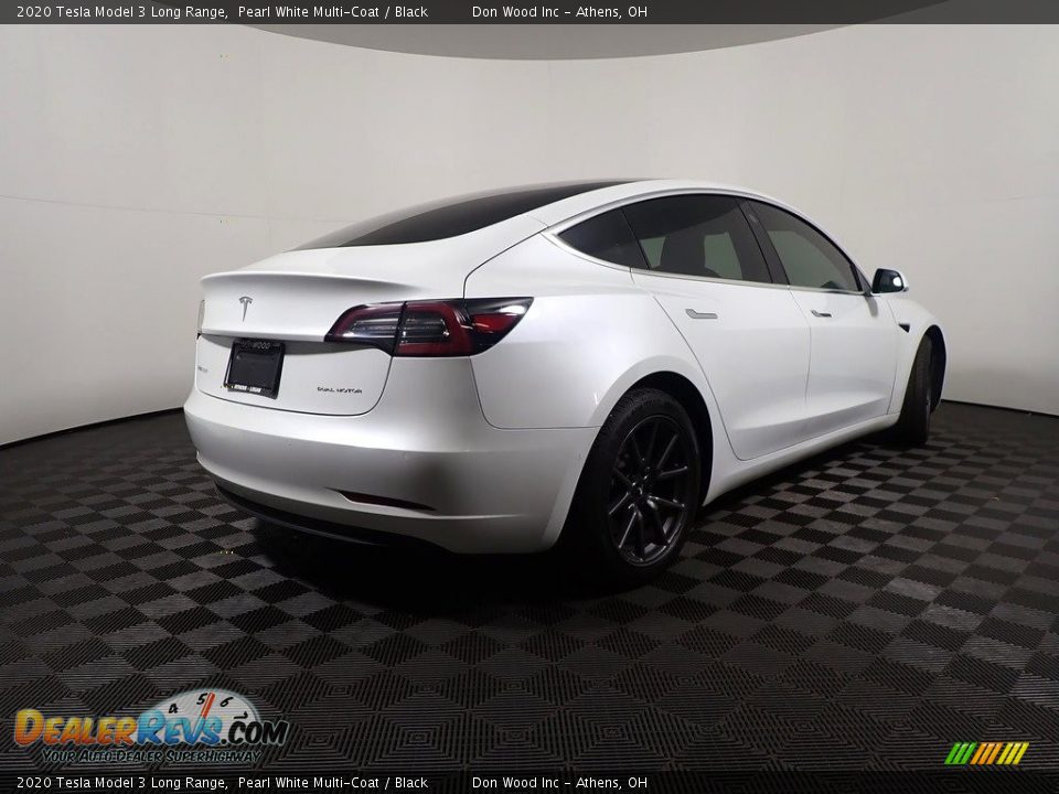 2020 Tesla Model 3 Long Range Pearl White Multi-Coat / Black Photo #20