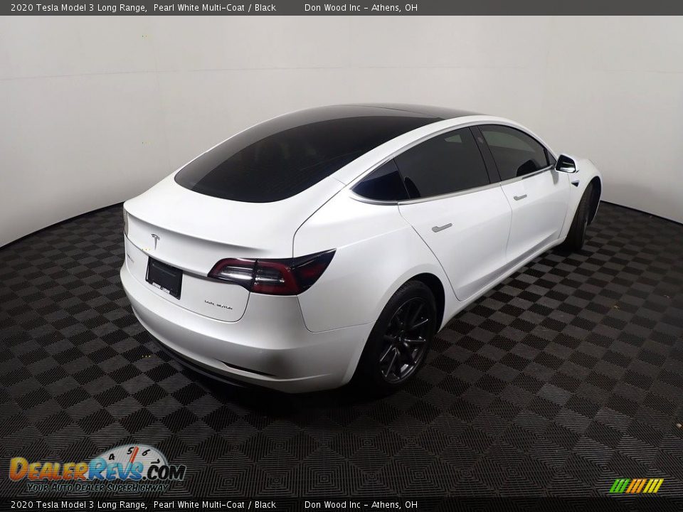 2020 Tesla Model 3 Long Range Pearl White Multi-Coat / Black Photo #21