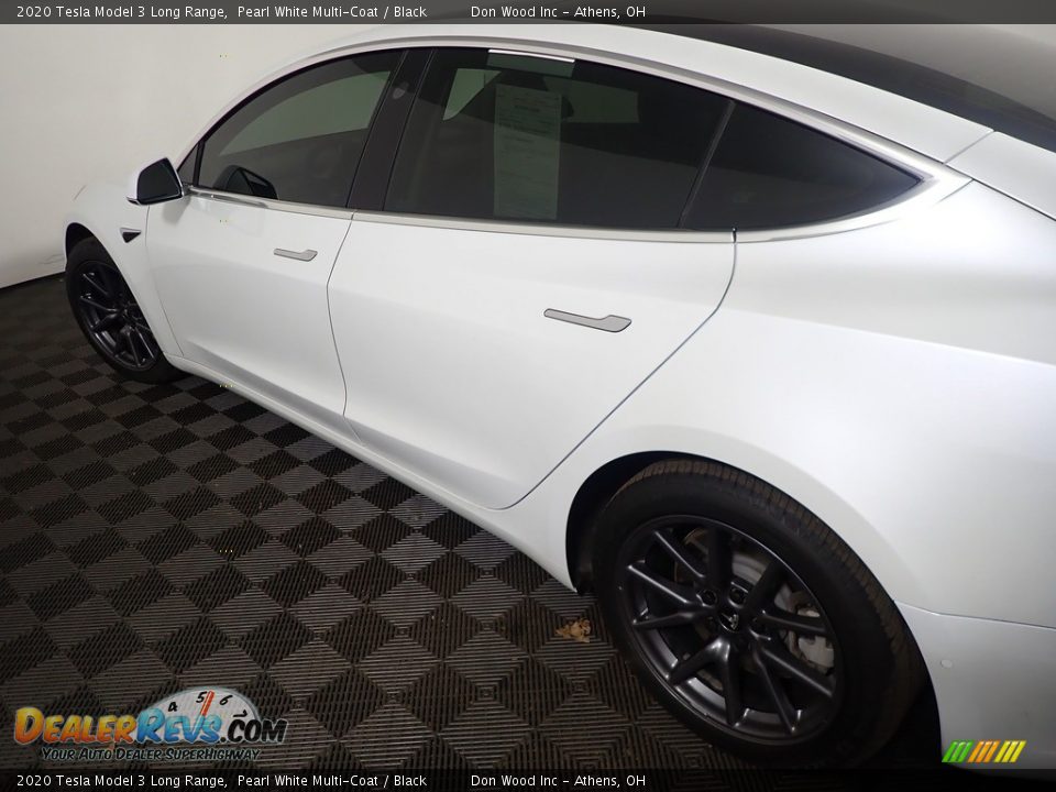 2020 Tesla Model 3 Long Range Pearl White Multi-Coat / Black Photo #22