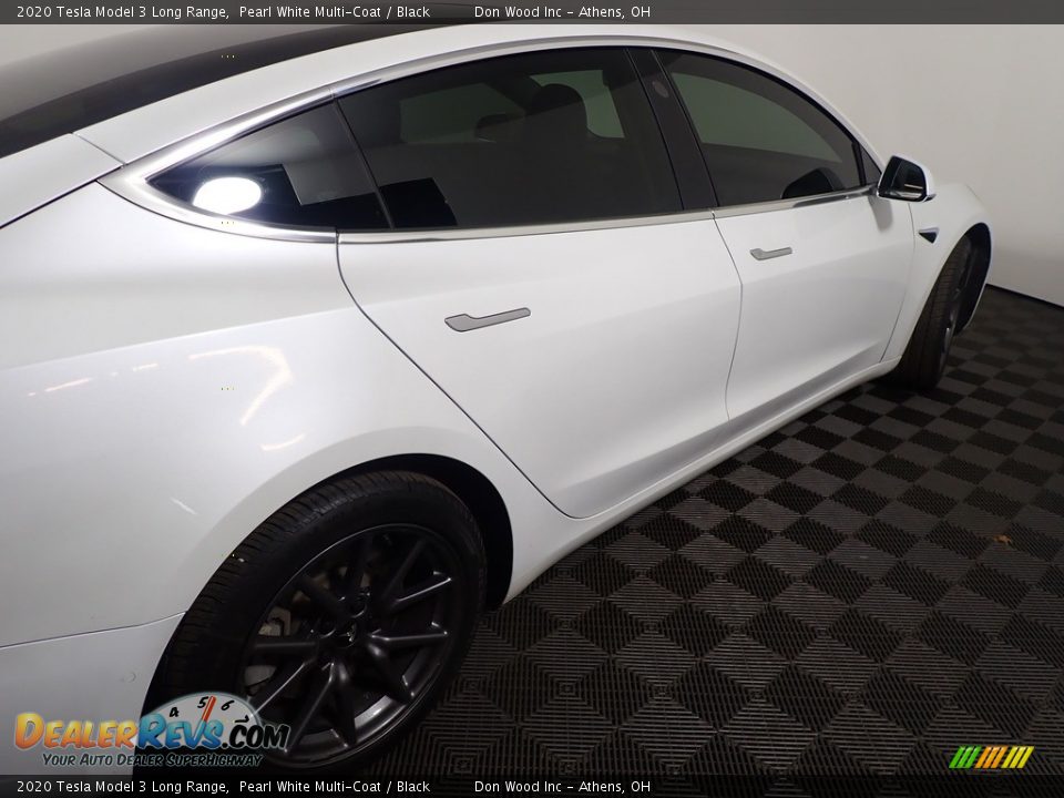 2020 Tesla Model 3 Long Range Pearl White Multi-Coat / Black Photo #23