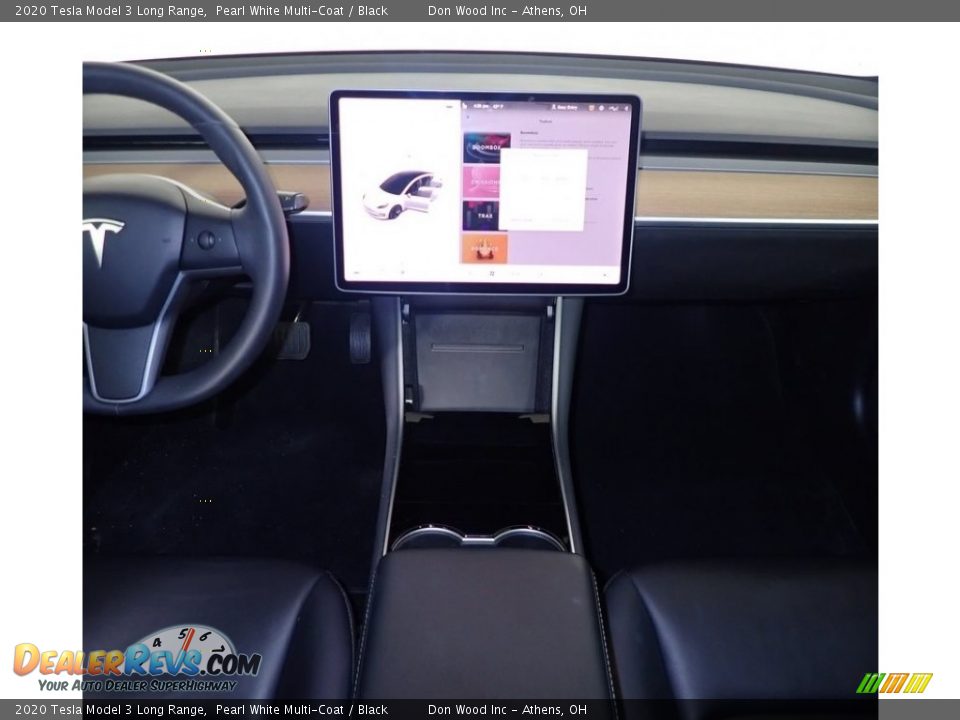 2020 Tesla Model 3 Long Range Pearl White Multi-Coat / Black Photo #29