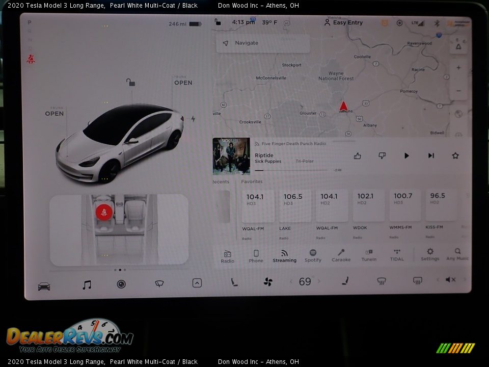 2020 Tesla Model 3 Long Range Pearl White Multi-Coat / Black Photo #30
