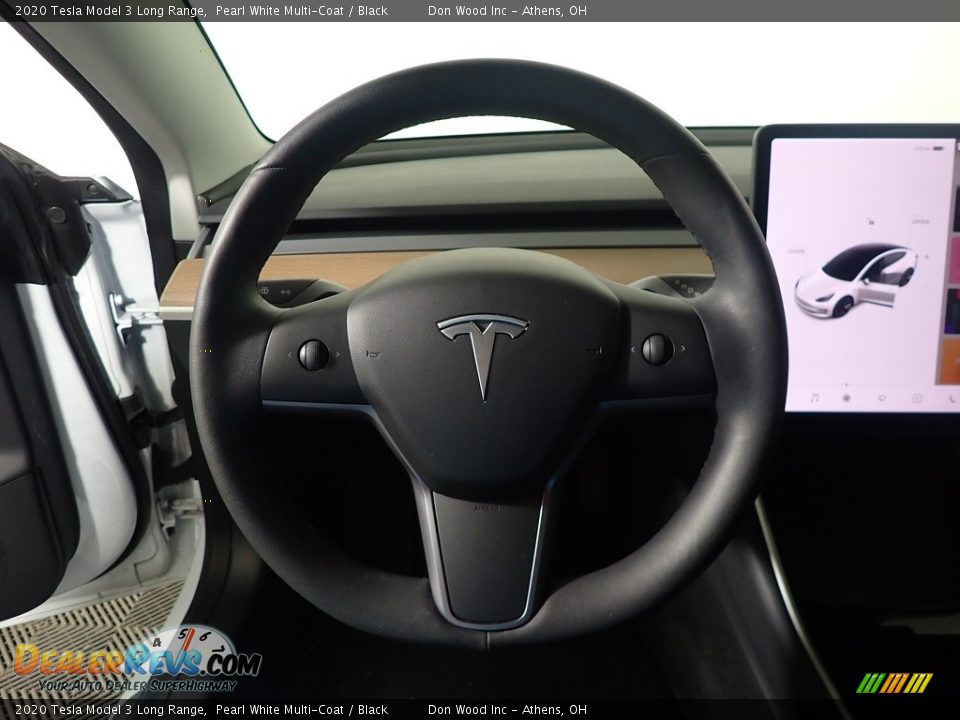 2020 Tesla Model 3 Long Range Pearl White Multi-Coat / Black Photo #31