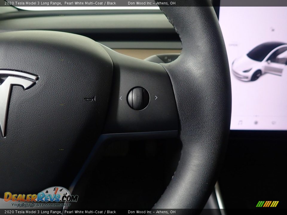 2020 Tesla Model 3 Long Range Pearl White Multi-Coat / Black Photo #33