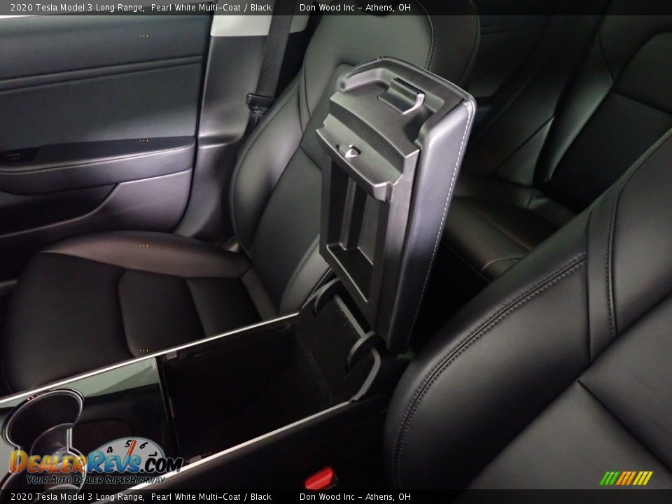 2020 Tesla Model 3 Long Range Pearl White Multi-Coat / Black Photo #35