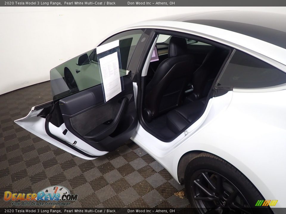 2020 Tesla Model 3 Long Range Pearl White Multi-Coat / Black Photo #36