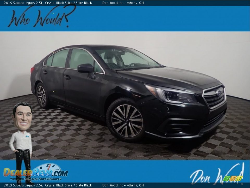 2019 Subaru Legacy 2.5i Crystal Black Silica / Slate Black Photo #1