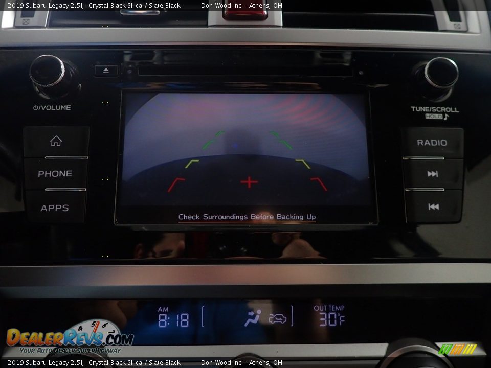 2019 Subaru Legacy 2.5i Crystal Black Silica / Slate Black Photo #2