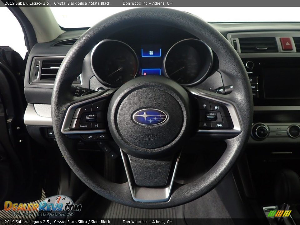 2019 Subaru Legacy 2.5i Crystal Black Silica / Slate Black Photo #27