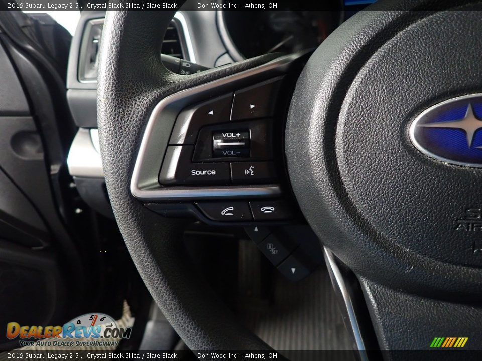 2019 Subaru Legacy 2.5i Crystal Black Silica / Slate Black Photo #29