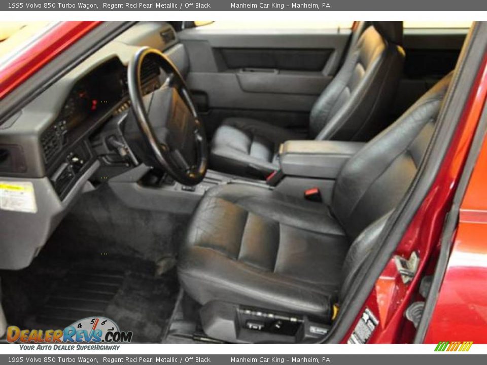 1995 Volvo 850 Turbo Wagon Regent Red Pearl Metallic / Off Black Photo #16