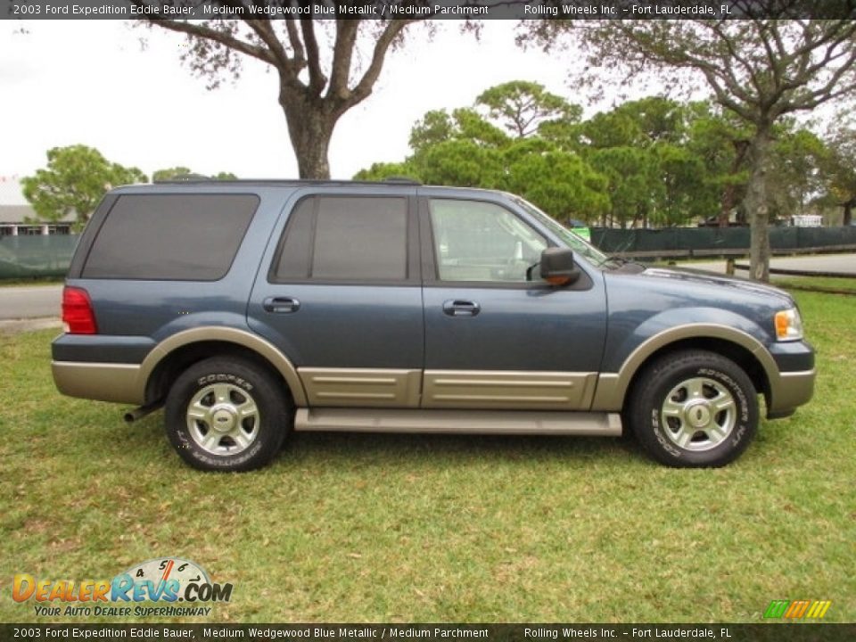 2003 Ford Expedition Eddie Bauer Medium Wedgewood Blue Metallic / Medium Parchment Photo #3