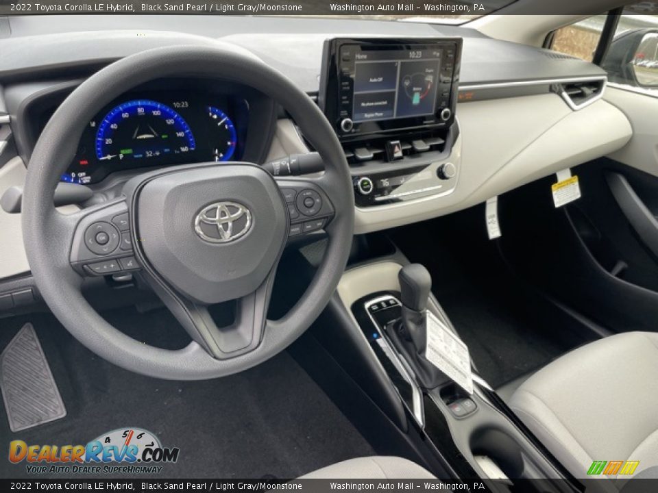 2022 Toyota Corolla LE Hybrid Black Sand Pearl / Light Gray/Moonstone Photo #3