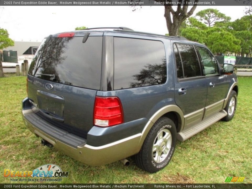 2003 Ford Expedition Eddie Bauer Medium Wedgewood Blue Metallic / Medium Parchment Photo #5