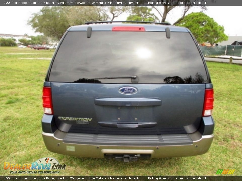 2003 Ford Expedition Eddie Bauer Medium Wedgewood Blue Metallic / Medium Parchment Photo #7