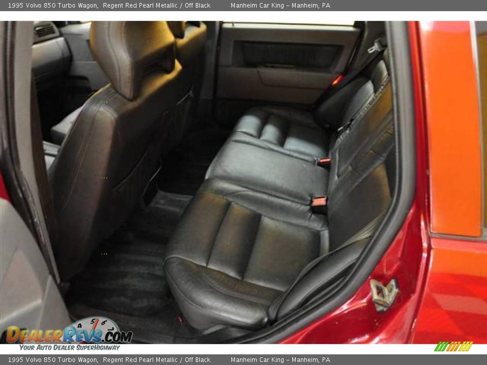 1995 Volvo 850 Turbo Wagon Regent Red Pearl Metallic / Off Black Photo #17