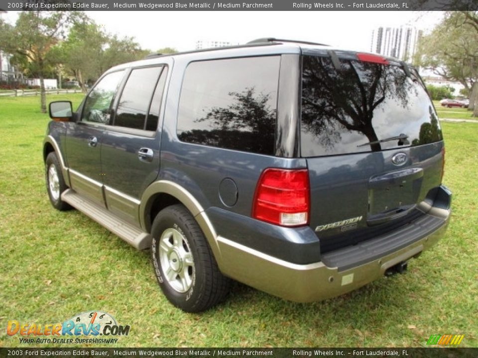 2003 Ford Expedition Eddie Bauer Medium Wedgewood Blue Metallic / Medium Parchment Photo #9