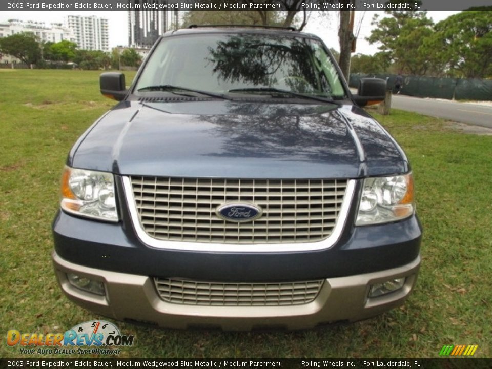 2003 Ford Expedition Eddie Bauer Medium Wedgewood Blue Metallic / Medium Parchment Photo #15
