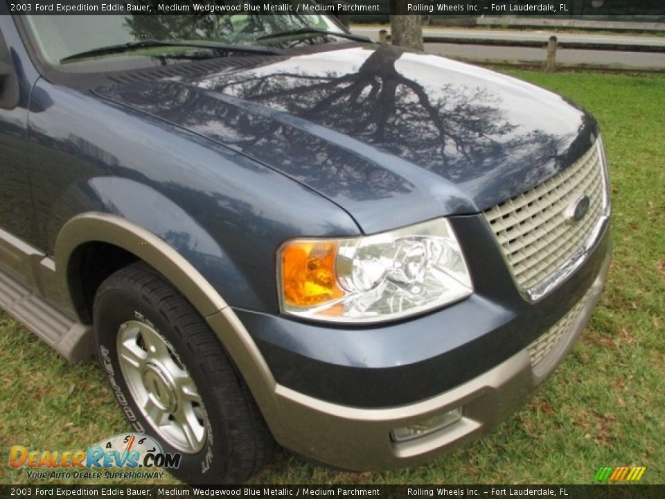 2003 Ford Expedition Eddie Bauer Medium Wedgewood Blue Metallic / Medium Parchment Photo #20
