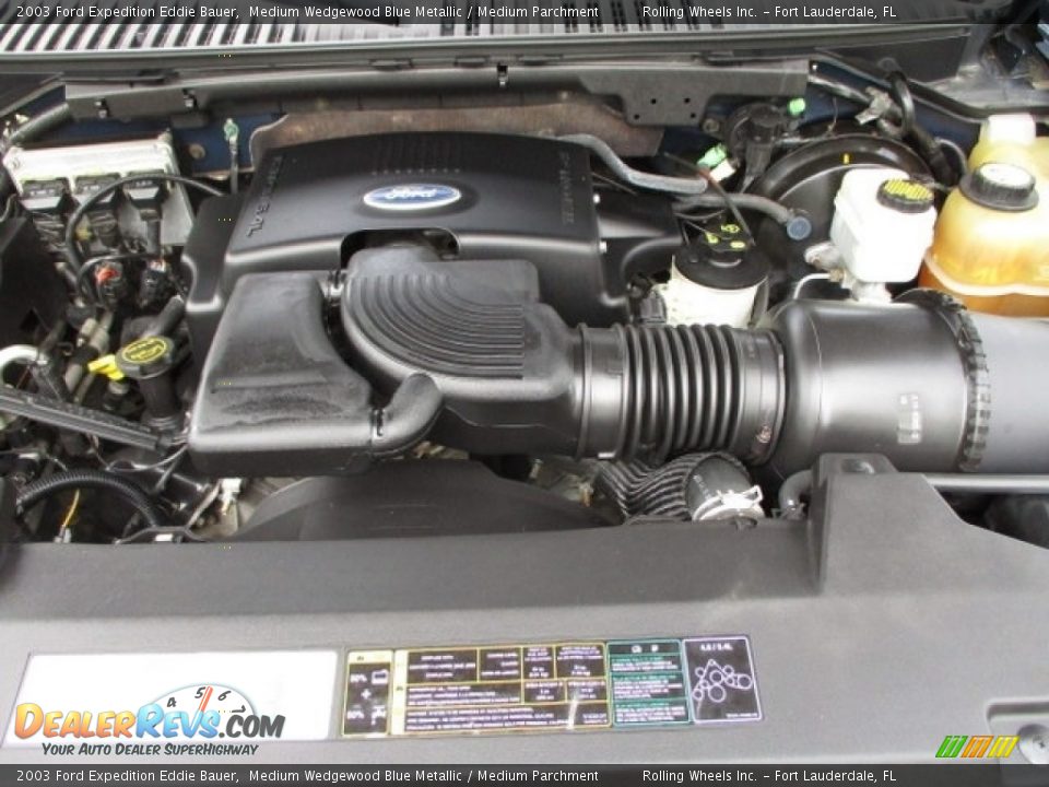 2003 Ford Expedition Eddie Bauer Medium Wedgewood Blue Metallic / Medium Parchment Photo #21