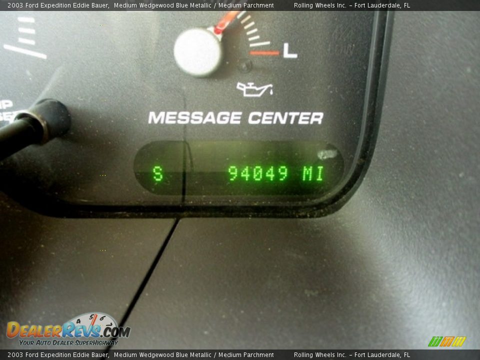 2003 Ford Expedition Eddie Bauer Medium Wedgewood Blue Metallic / Medium Parchment Photo #25