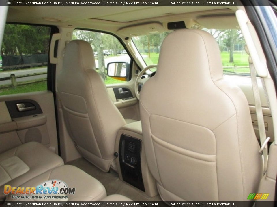 2003 Ford Expedition Eddie Bauer Medium Wedgewood Blue Metallic / Medium Parchment Photo #28