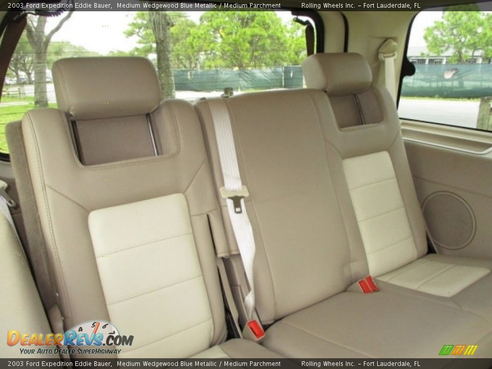 2003 Ford Expedition Eddie Bauer Medium Wedgewood Blue Metallic / Medium Parchment Photo #34